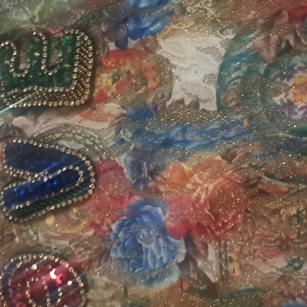 M2 Sequence And Shimmer Floral Design Zip Back To… - image 4